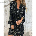Mara - Trendy Long Sleeve Mini Dress - Lumina Vancouver