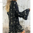 Mara - Trendy Long Sleeve Mini Dress - Lumina Vancouver