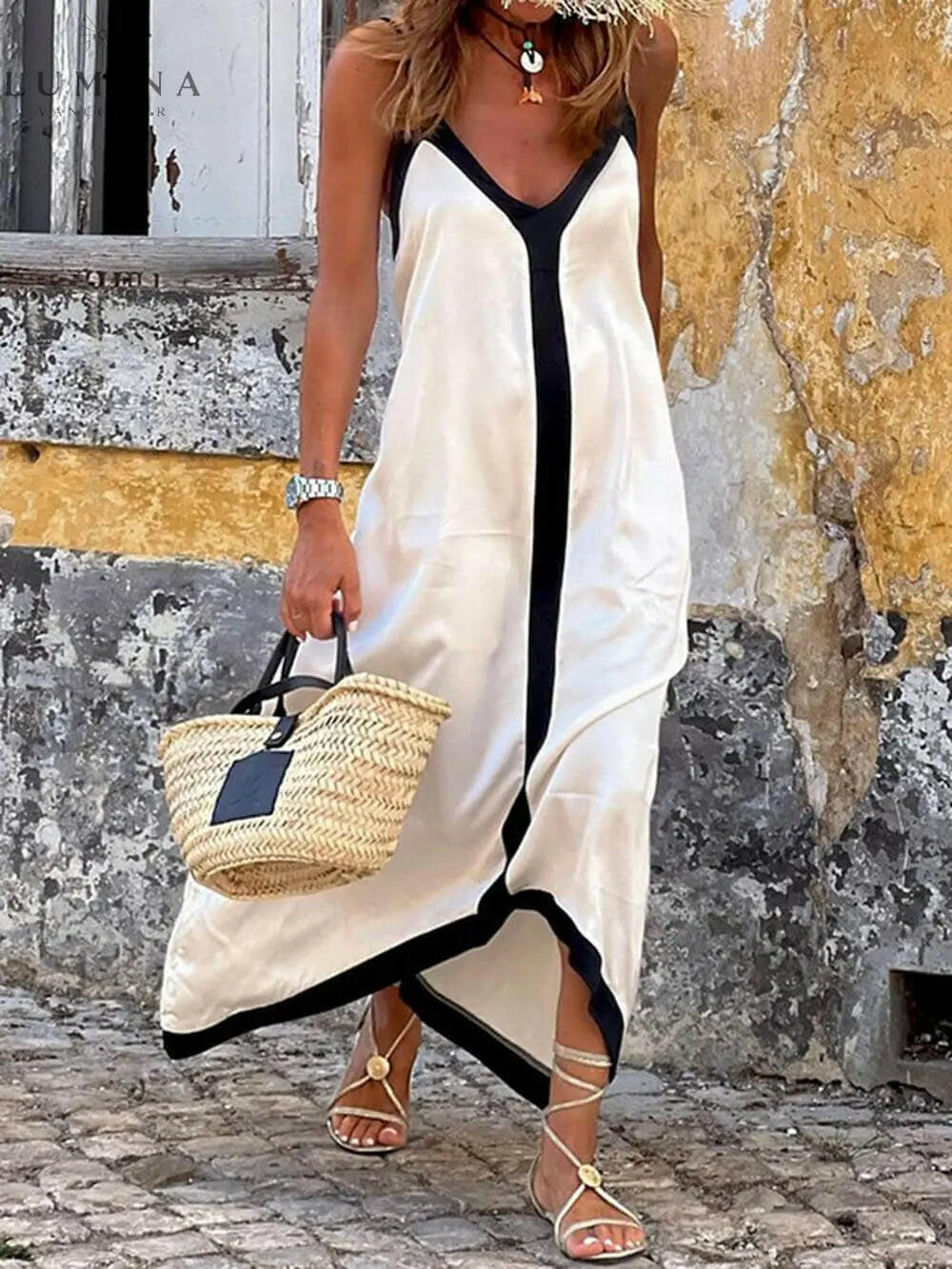Maxine - Soft Sleeveless Maxi Dress - Lumina Vancouver
