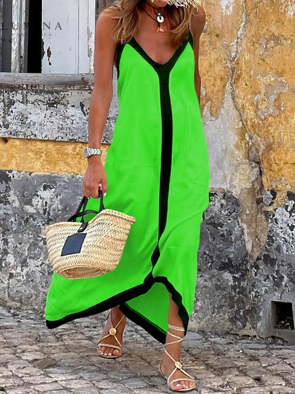 Maxine - Soft Sleeveless Maxi Dress - Lumina Vancouver