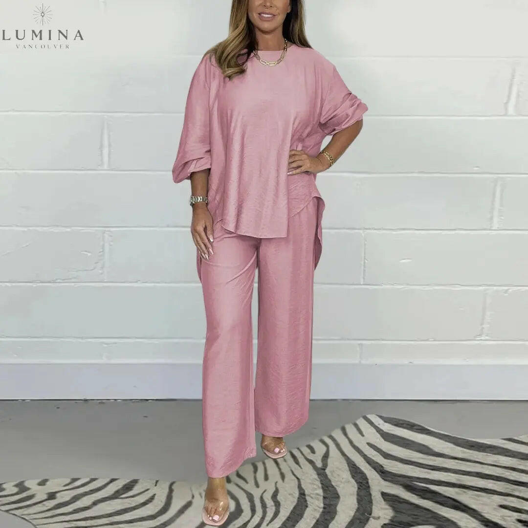 Maya - Elegant Two-piece Set in Cotton - Lumina Vancouver