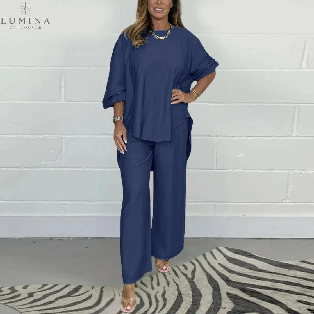 Maya - Elegant Two-piece Set in Cotton - Lumina Vancouver