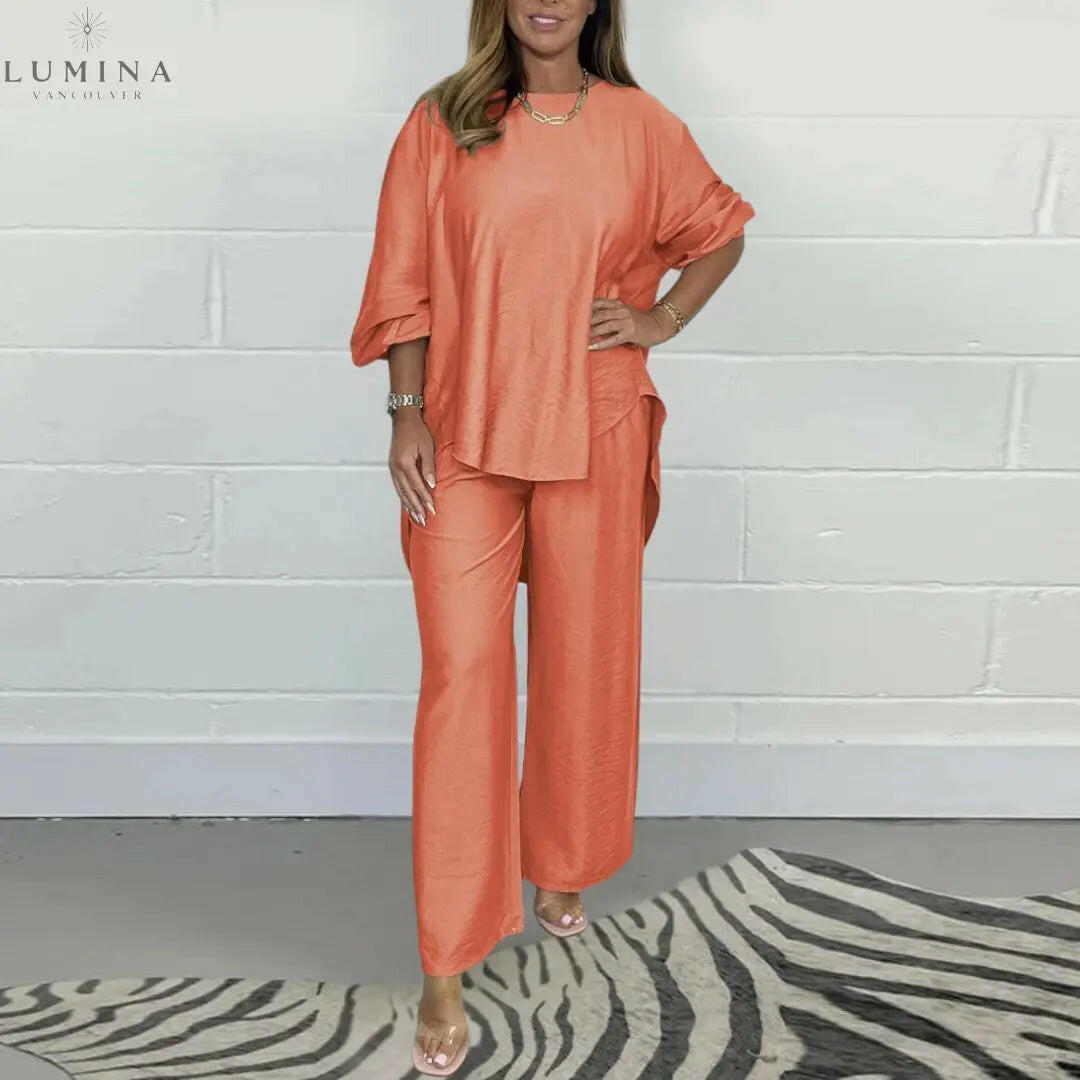 Maya - Elegant Two-piece Set in Cotton - Lumina Vancouver