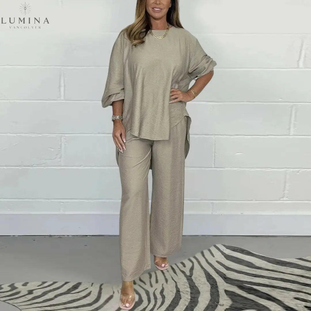 Maya - Elegant Two-piece Set in Cotton - Lumina Vancouver