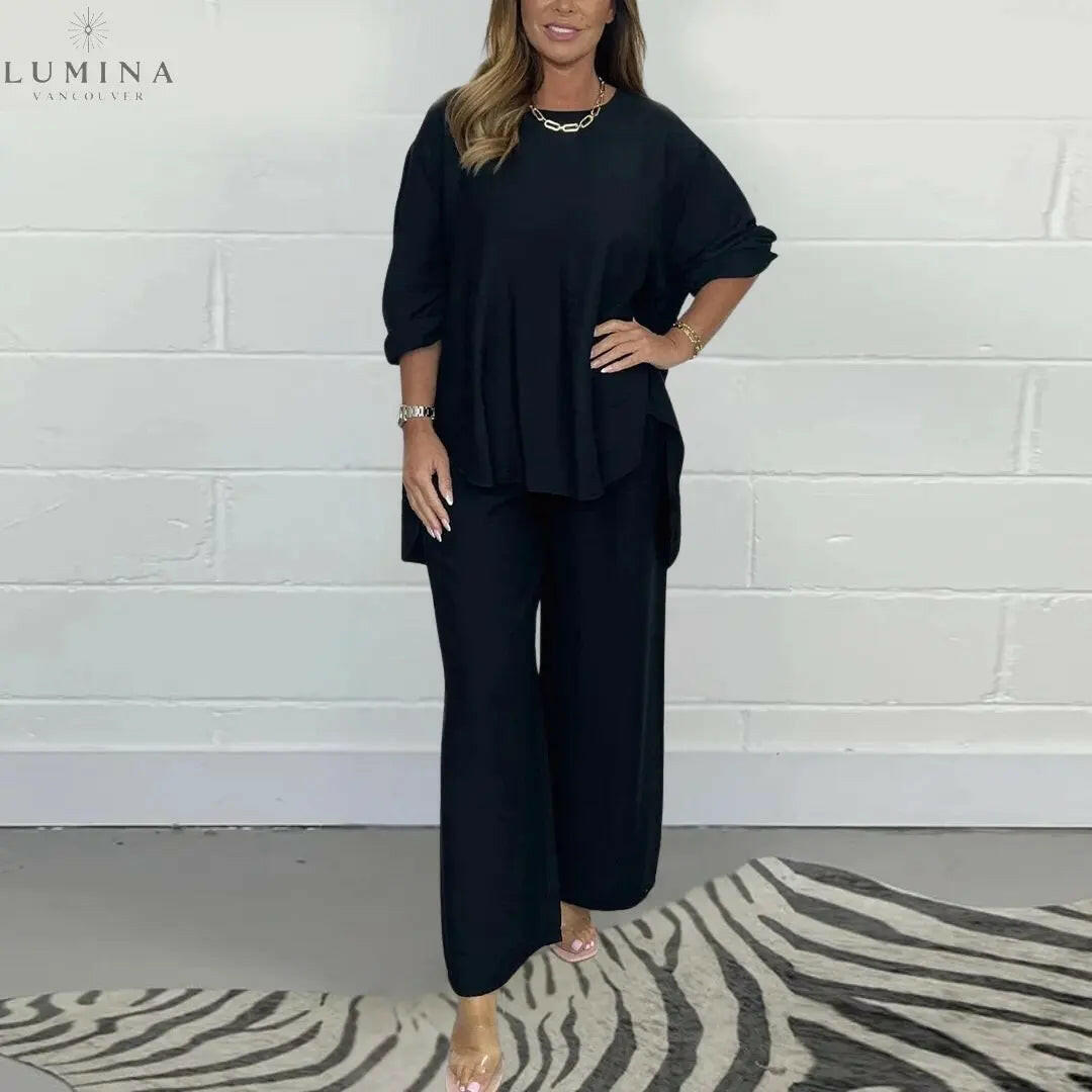 Maya - Elegant Two-piece Set in Cotton - Lumina Vancouver