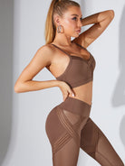 Mesh Cross Back Sports Bras