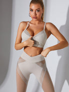 Mesh Cross Back Sports Bras