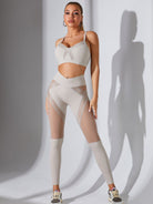 Mesh Cross Back Sports Bras