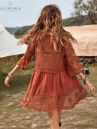 Molly - Loose V-Neck Mini Dress