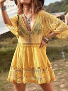 Molly - Loose V-Neck Mini Dress