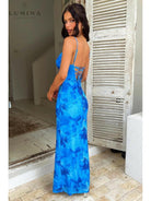 Opal Blue | Elegant knot dress