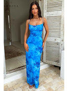 Opal Blue | Elegant knot dress