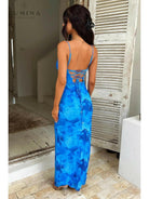 Opal Blue | Elegant knot dress