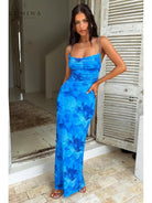 Opal Blue | Elegant knot dress