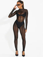 Sexy Mesh Yoga Jumpsuit