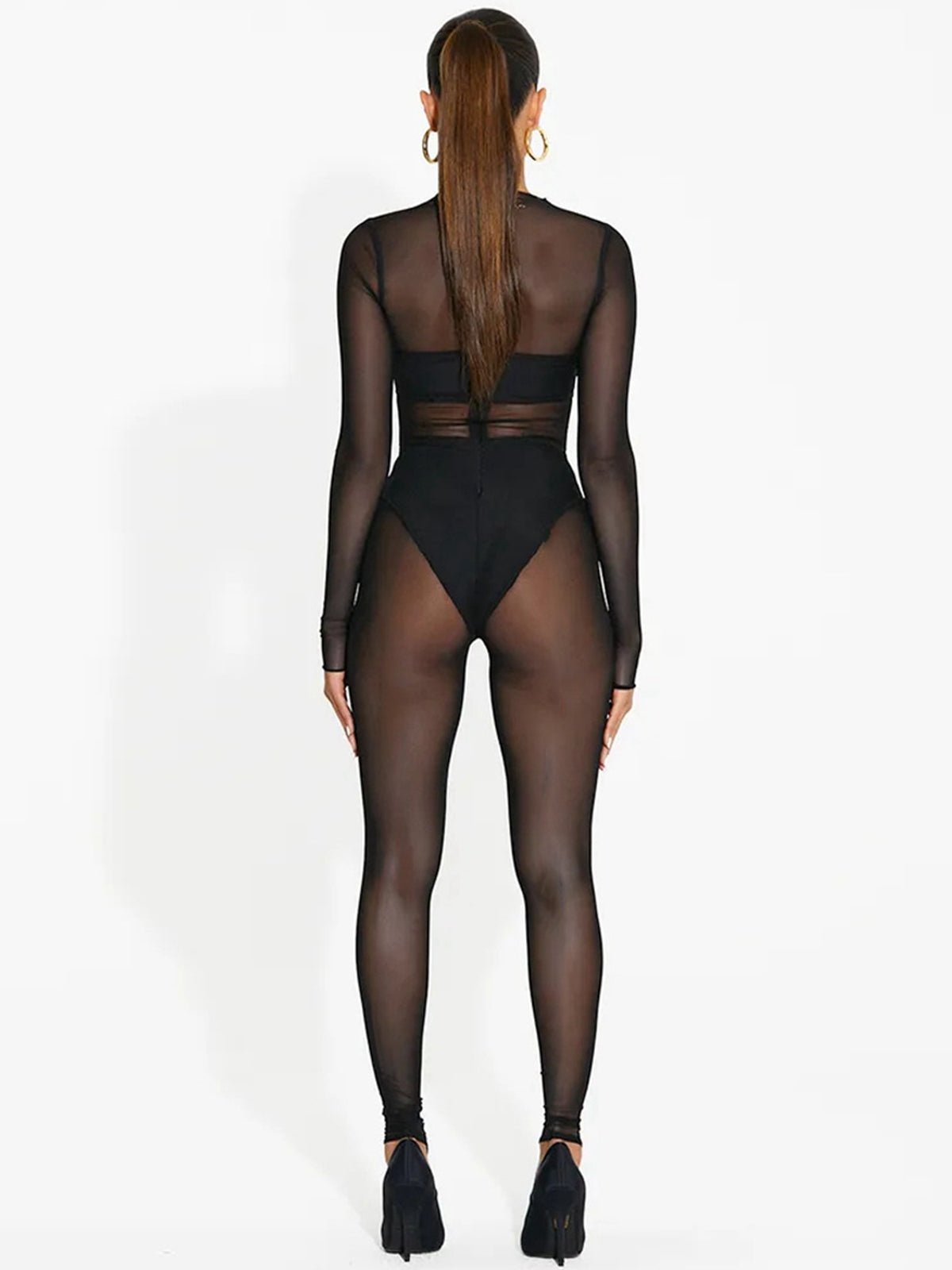 Sexy Mesh Yoga Jumpsuit