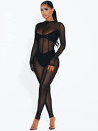 Sexy Mesh Yoga Jumpsuit