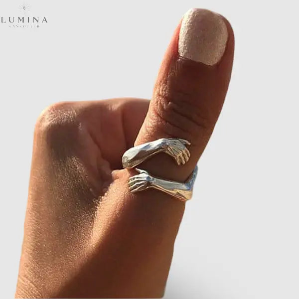 Silver Adjustable Hug Ring - Lumina Vancouver