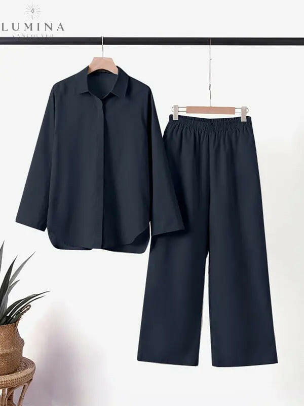 Sunnova - Linen Loungewear Set - Lumina Vancouver