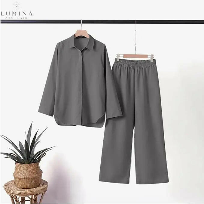 Sunnova - Linen Loungewear Set - Lumina Vancouver