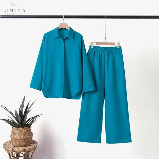 Sunnova - Linen Loungewear Set - Lumina Vancouver