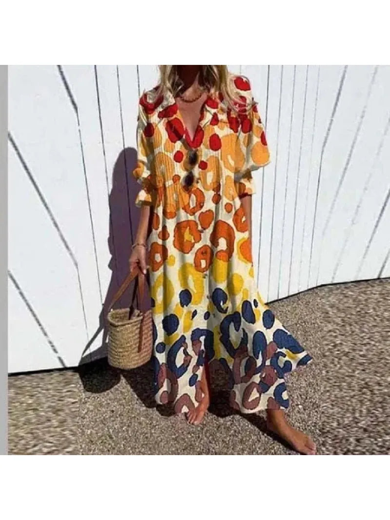 Trishia™ - Vibrant Bloom Dress