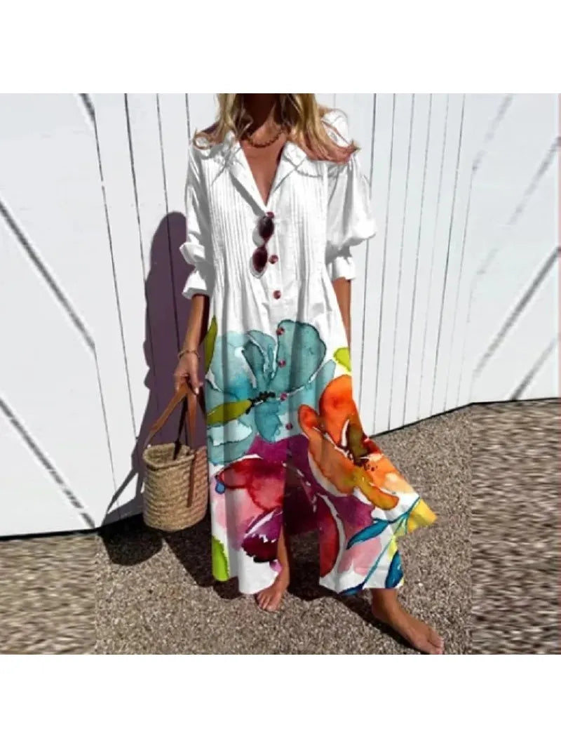 Trishia™ - Vibrant Bloom Dress