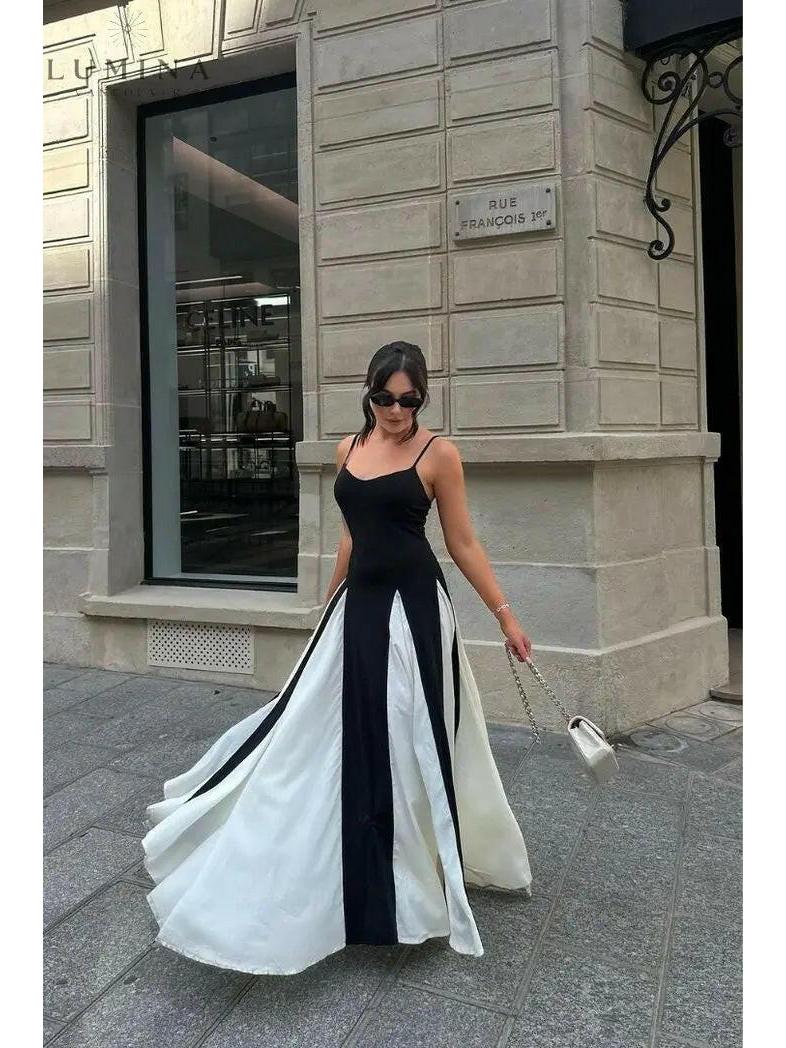 Viara - Paneled Maxi Dress