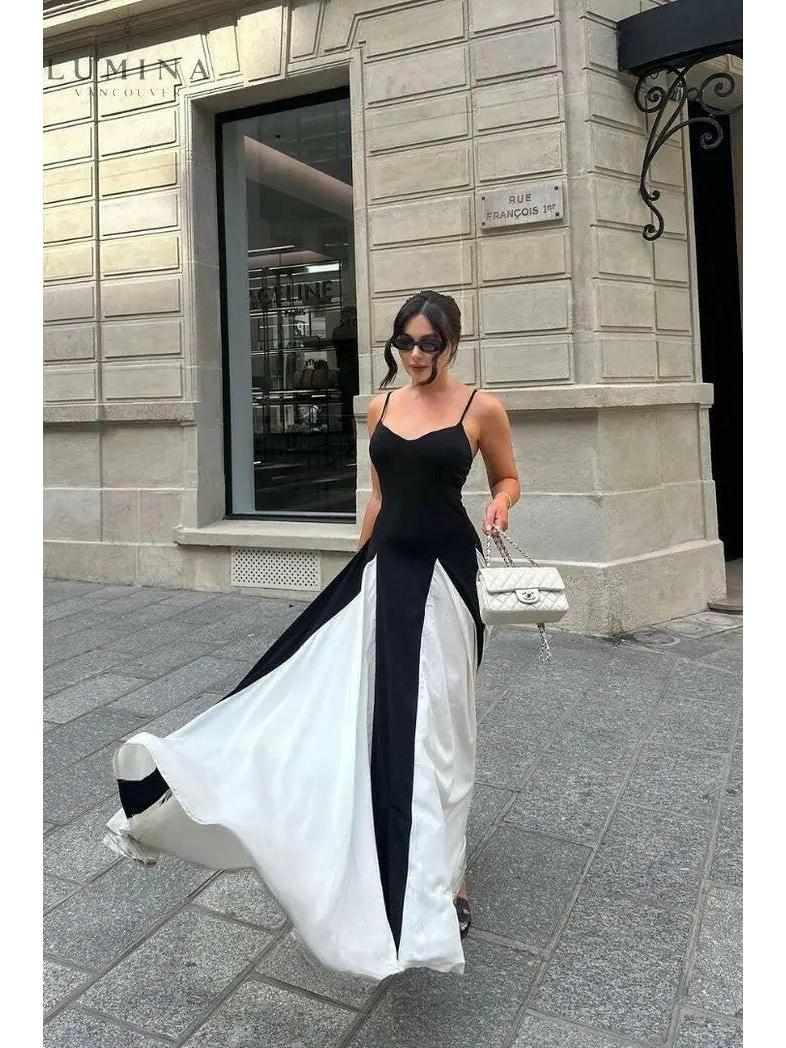 Viara - Paneled Maxi Dress