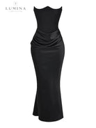 Victoria Noir | Sophisticated Black Maxi Dress
