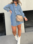 Eliana™ - Casual Denim Dress.