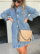 Eliana™ - Casual Denim Dress.