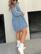 Eliana™ - Casual Denim Dress.