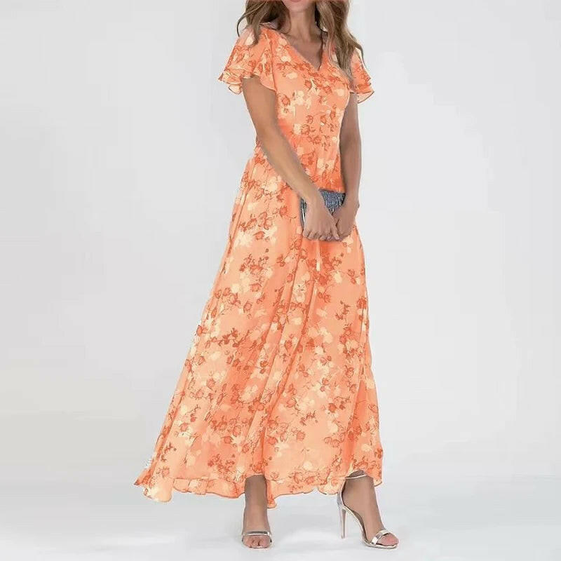 Victoria - Glamorous Tummy Covering Dress.