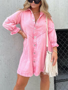 Eliana™ - Casual Denim Dress.