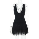 Women’s Mini Dress – Sleeveless A-Line – Plunging Neckline – Lightweight Flowy Fabric by Lumina Vancouver