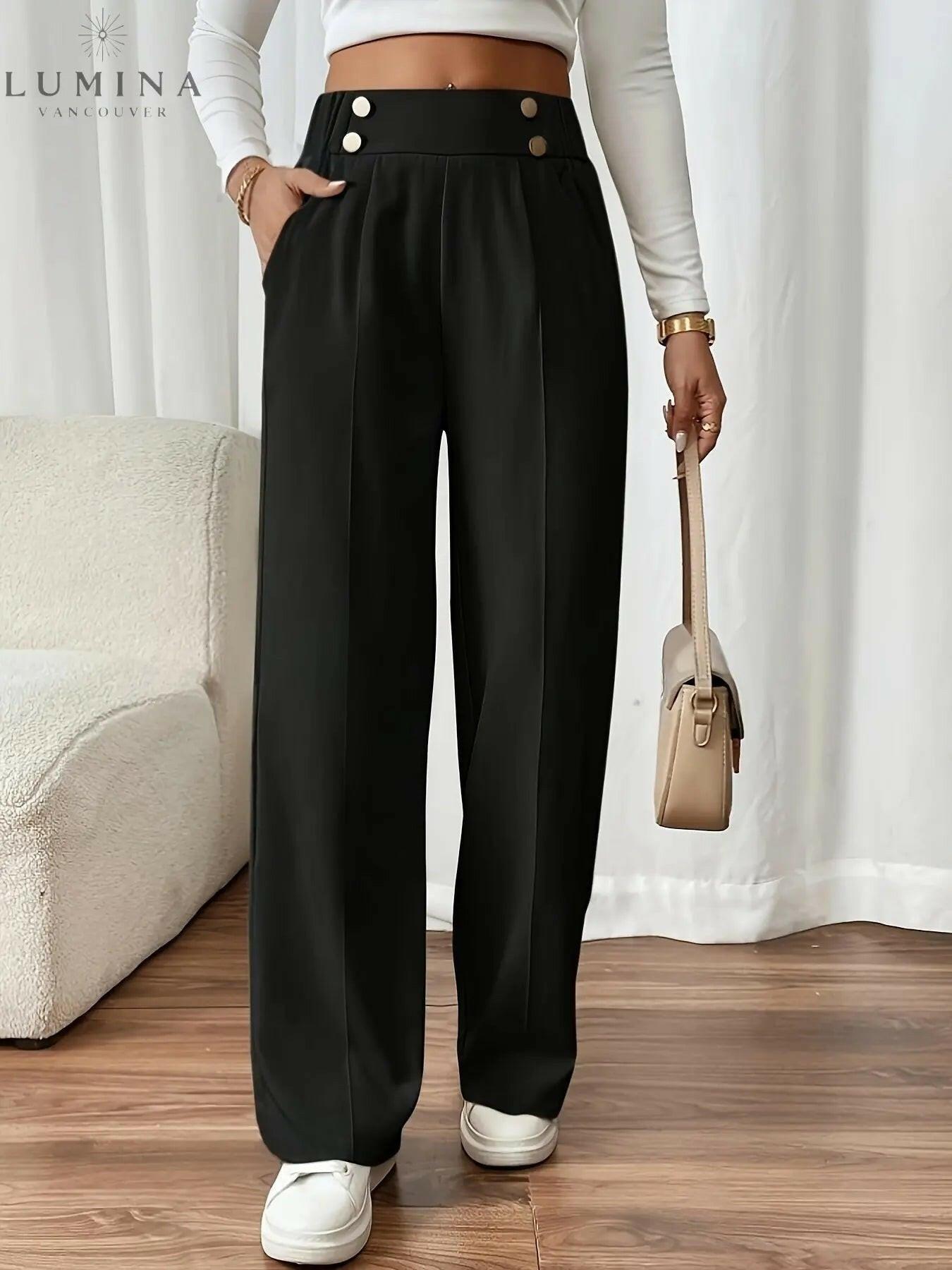 Camille – French-Inspired Straight-Leg Office Pants