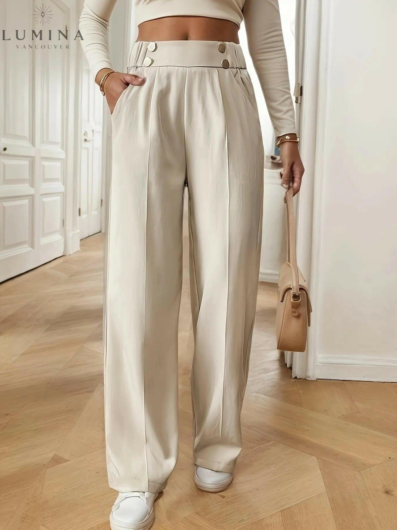 Camille – French-Inspired Straight-Leg Office Pants