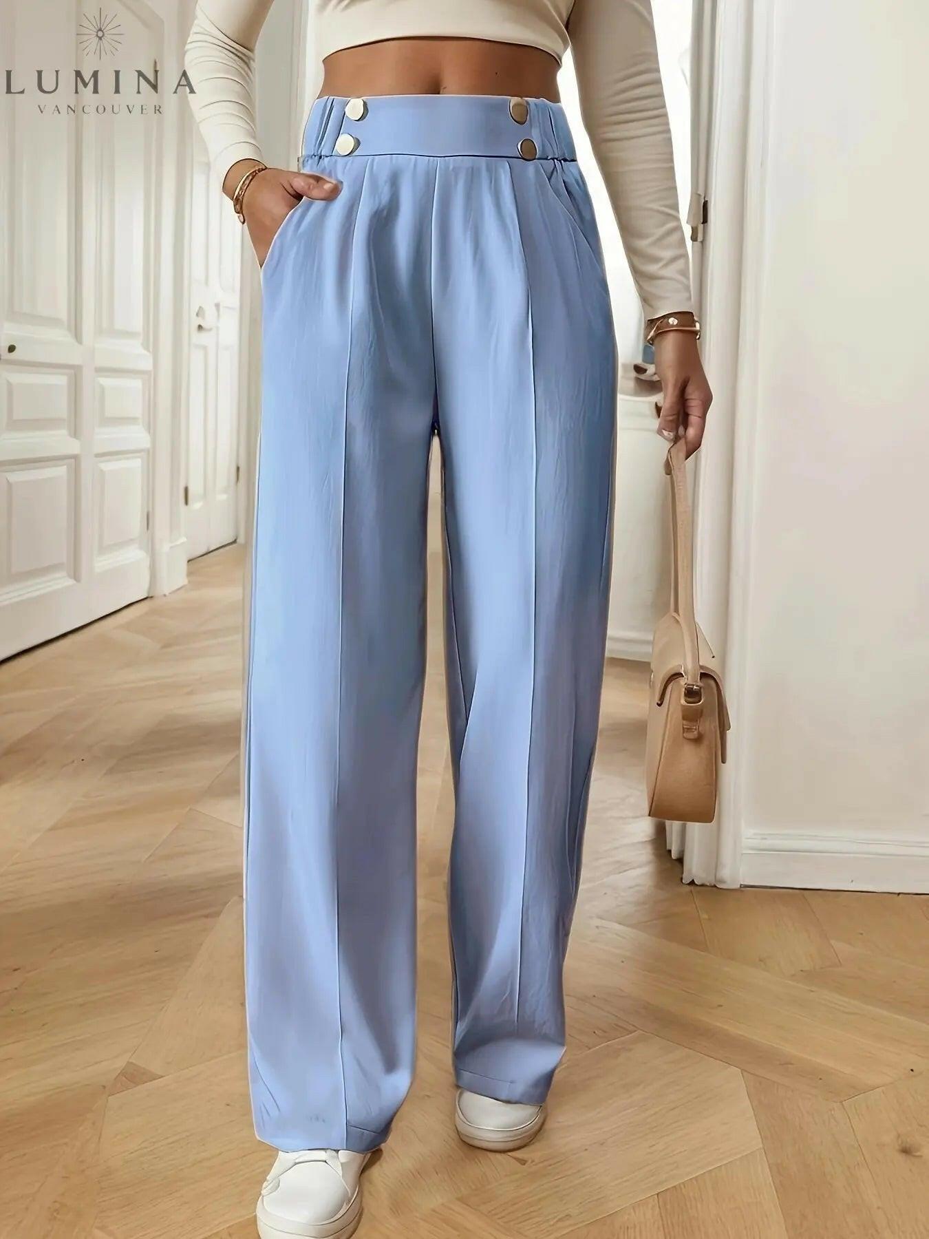 Camille – French-Inspired Straight-Leg Office Pants