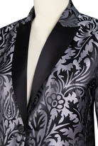 Vivienne | Black Silver Jacquard Blazer - Lumina Vancouver - Lumina Vancouver