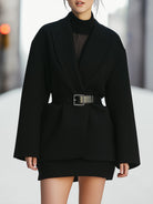 Elena | Blazer Dress with Belted Oversized Design - Lumina Vancouver - Lumina Vancouver