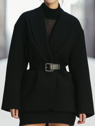 Elena | Blazer Dress with Belted Oversized Design - Lumina Vancouver - Lumina Vancouver