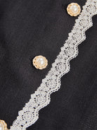Luna | Pearl Button Blazer Lace Trim - Lumina Vancouver - Lumina Vancouver