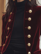 Isabelle | Velvet Jacket Gold Accents - Lumina Vancouver - Lumina Vancouver
