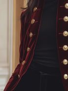 Isabelle | Velvet Jacket Gold Accents - Lumina Vancouver - Lumina Vancouver