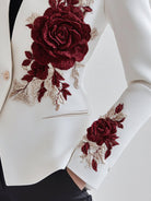 Isabelle | Embroidered White Blazer - Lumina Vancouver - Lumina Vancouver