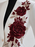 Isabelle | Embroidered White Blazer - Lumina Vancouver - Lumina Vancouver