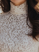 Isabelle | Floral Lace High Neck Blouse - Lumina Vancouver - Lumina Vancouver