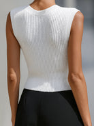 Genevieve | Knit Button Vest Top - Lumina Vancouver - Lumina Vancouver
