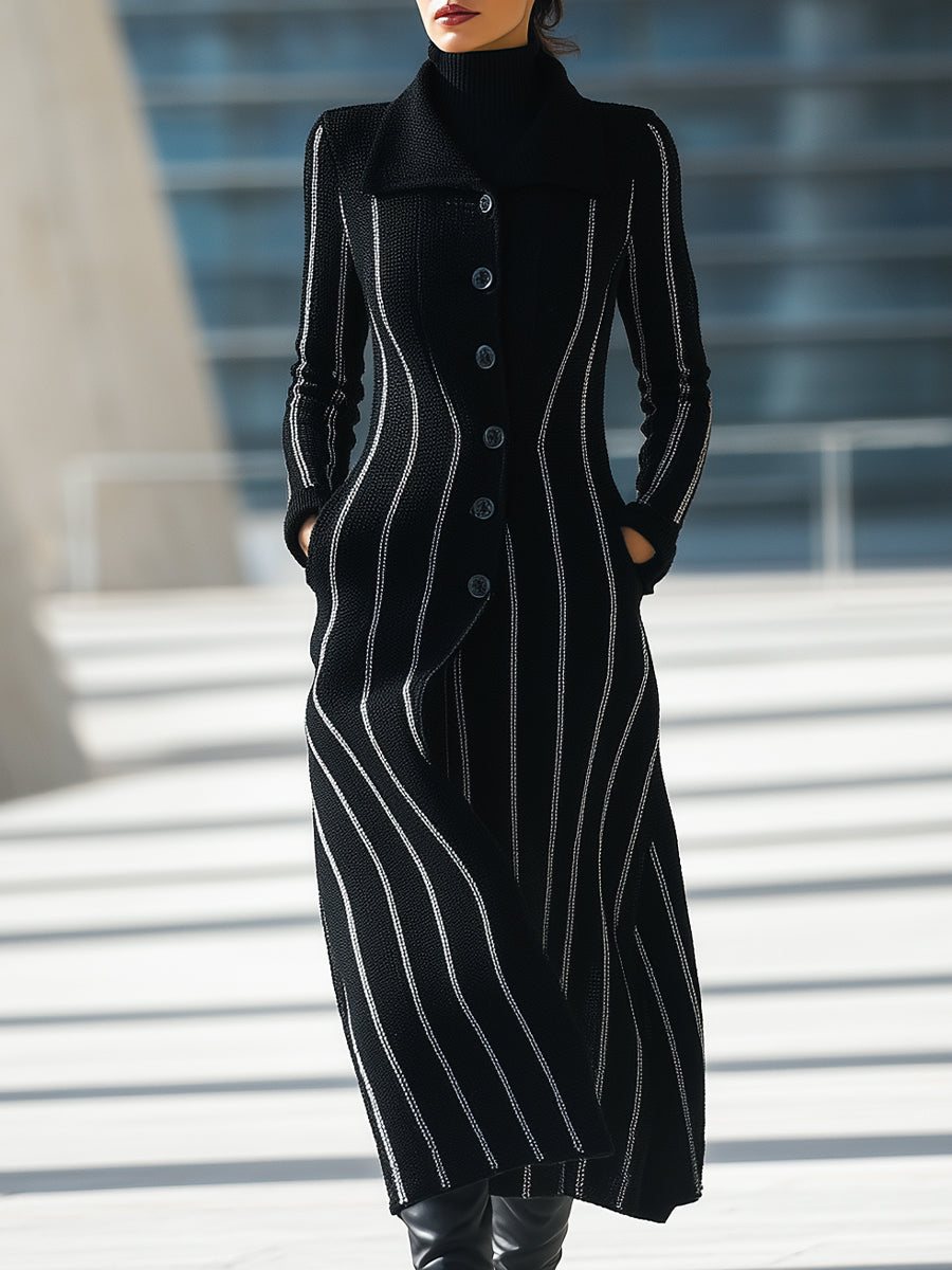 Elena | Knit Maxi Coat - Lumina Vancouver - Lumina Vancouver